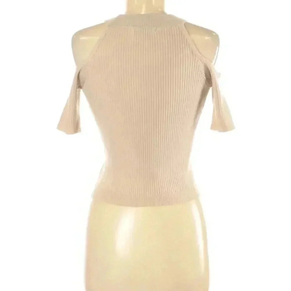 Kendall Kylie Pullover Sweater Beige Size M - Picture 2 of 2